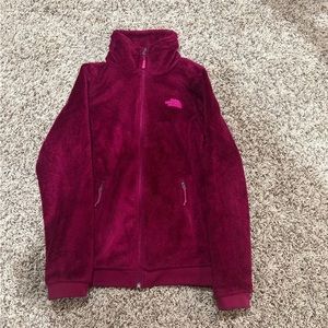 North Face Pink Sherpa Jacket Coat